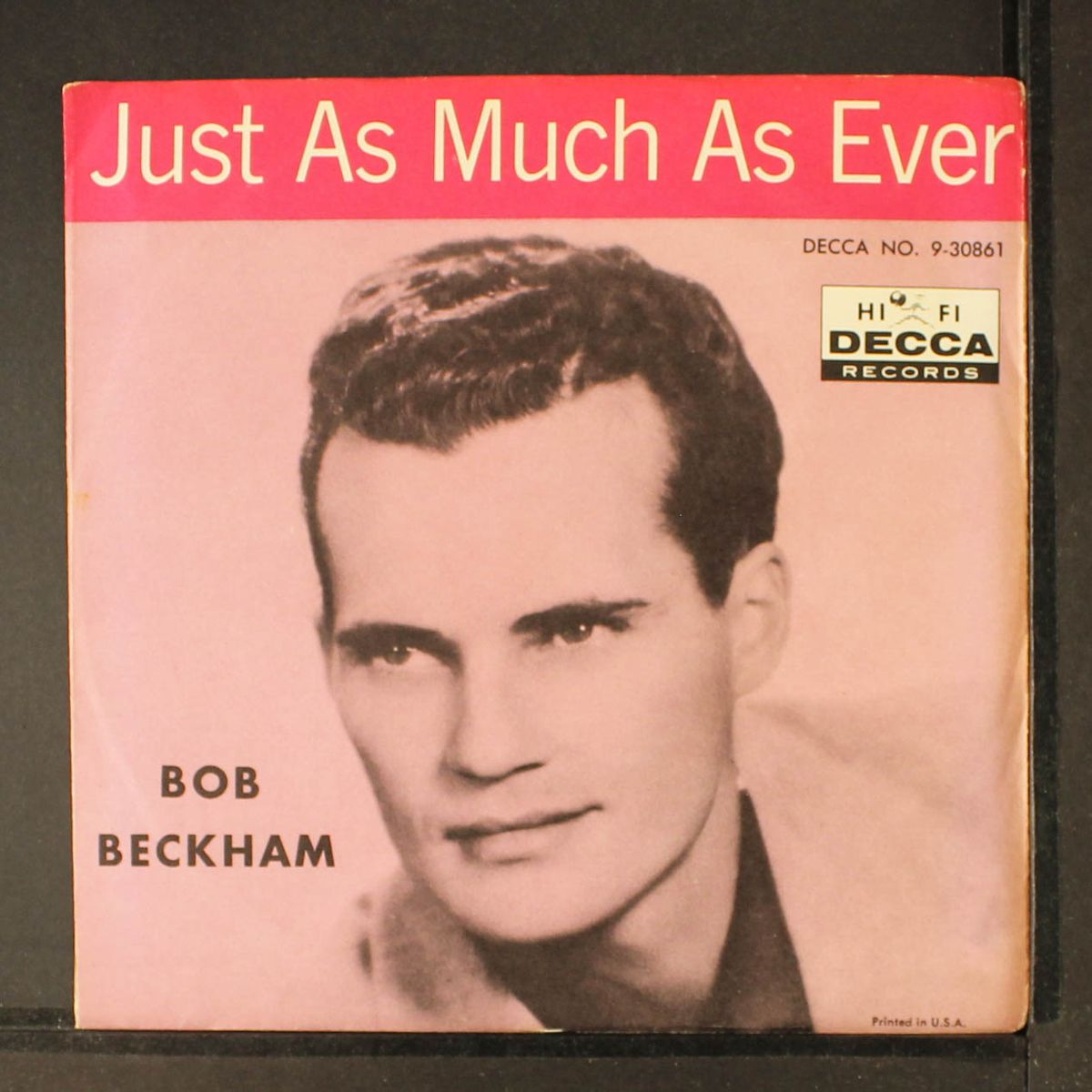 just as much as ever by BOB BECKHAM