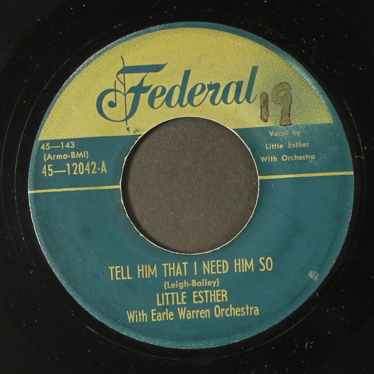 cryin' and singin' the blues / tell him that i need him so by LITTLE ESTHER