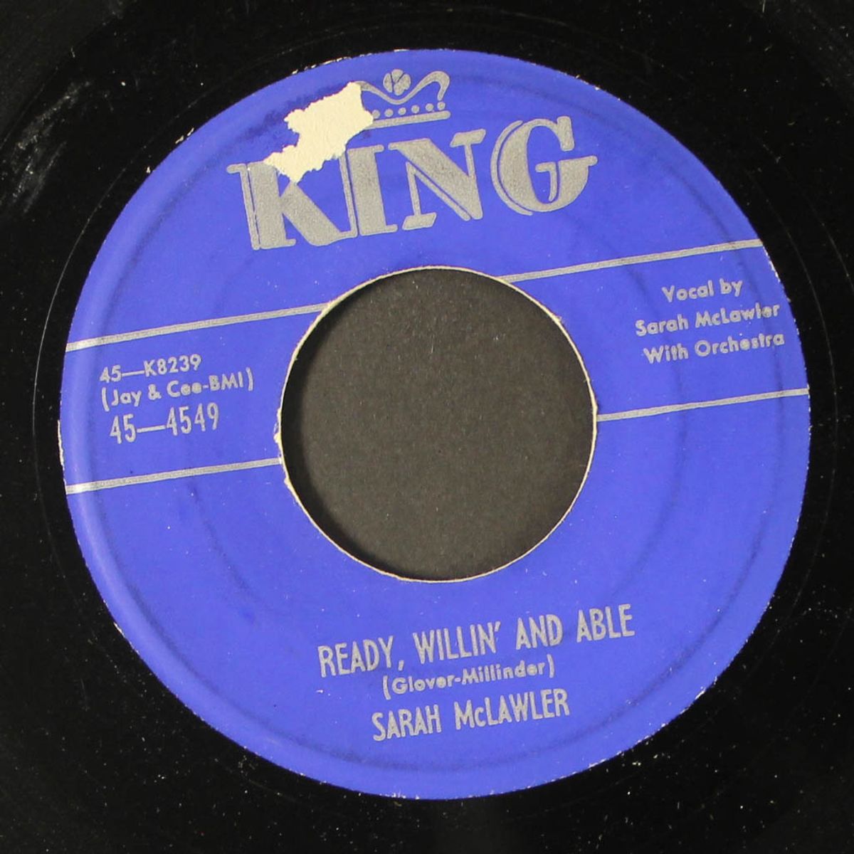 ready, willin' and able / please try to love me by SARAH MCLAWLER