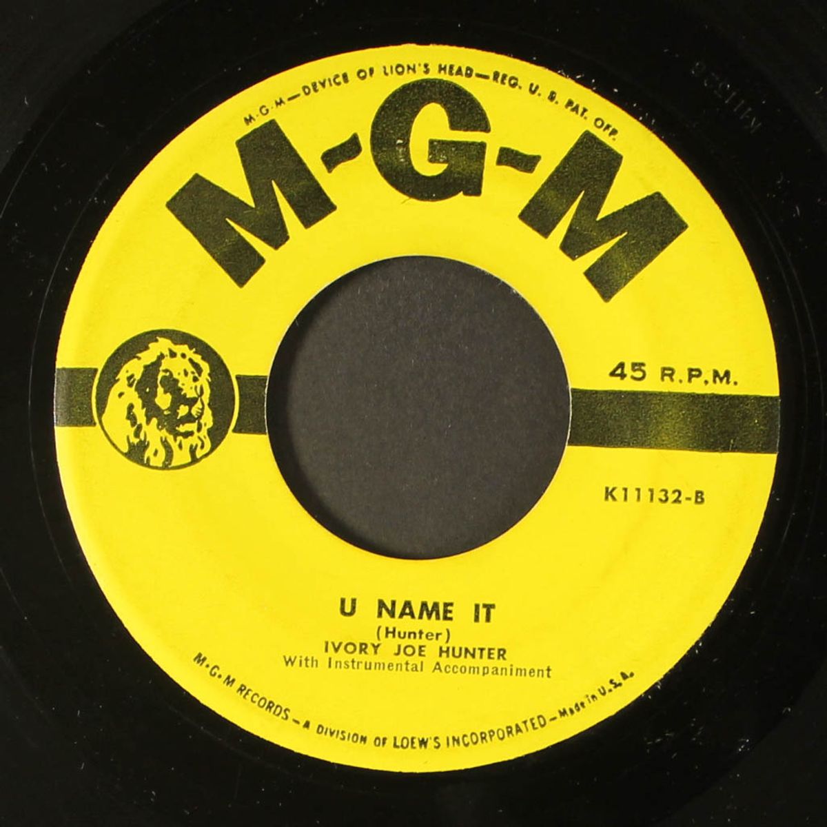 blue moon / u name it by IVORY JOE HUNTER