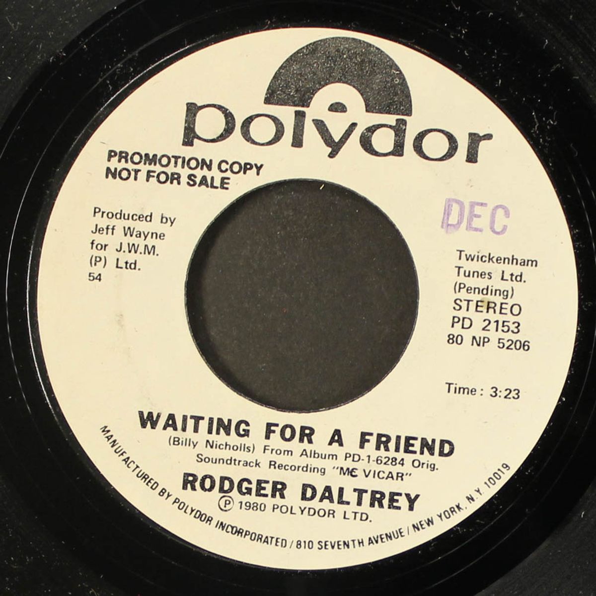 waiting for a friend by ROGER DALTREY