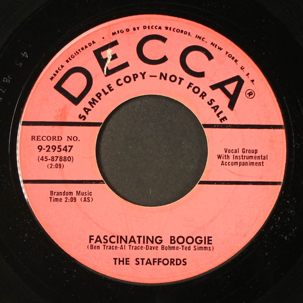fascinating boogie by STAFFORDS