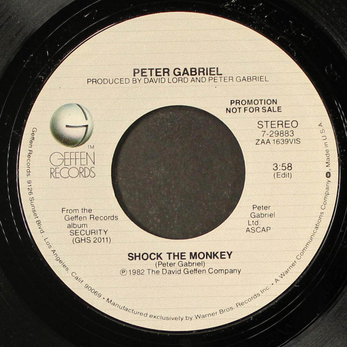 shock the monkey / mono by PETER GABRIEL
