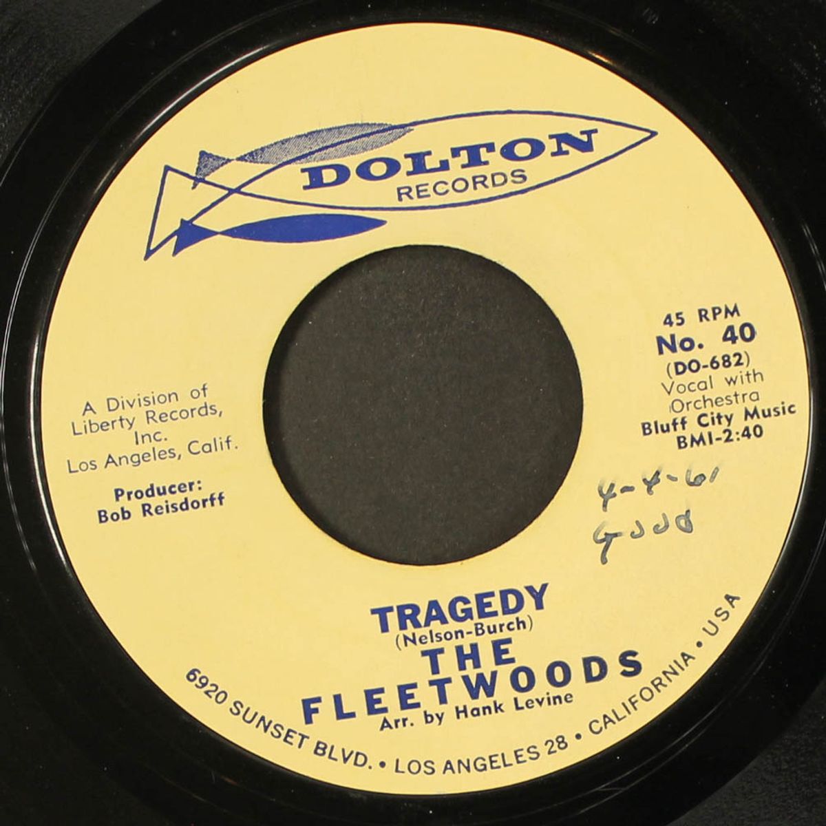 tragedy by FLEETWOODS