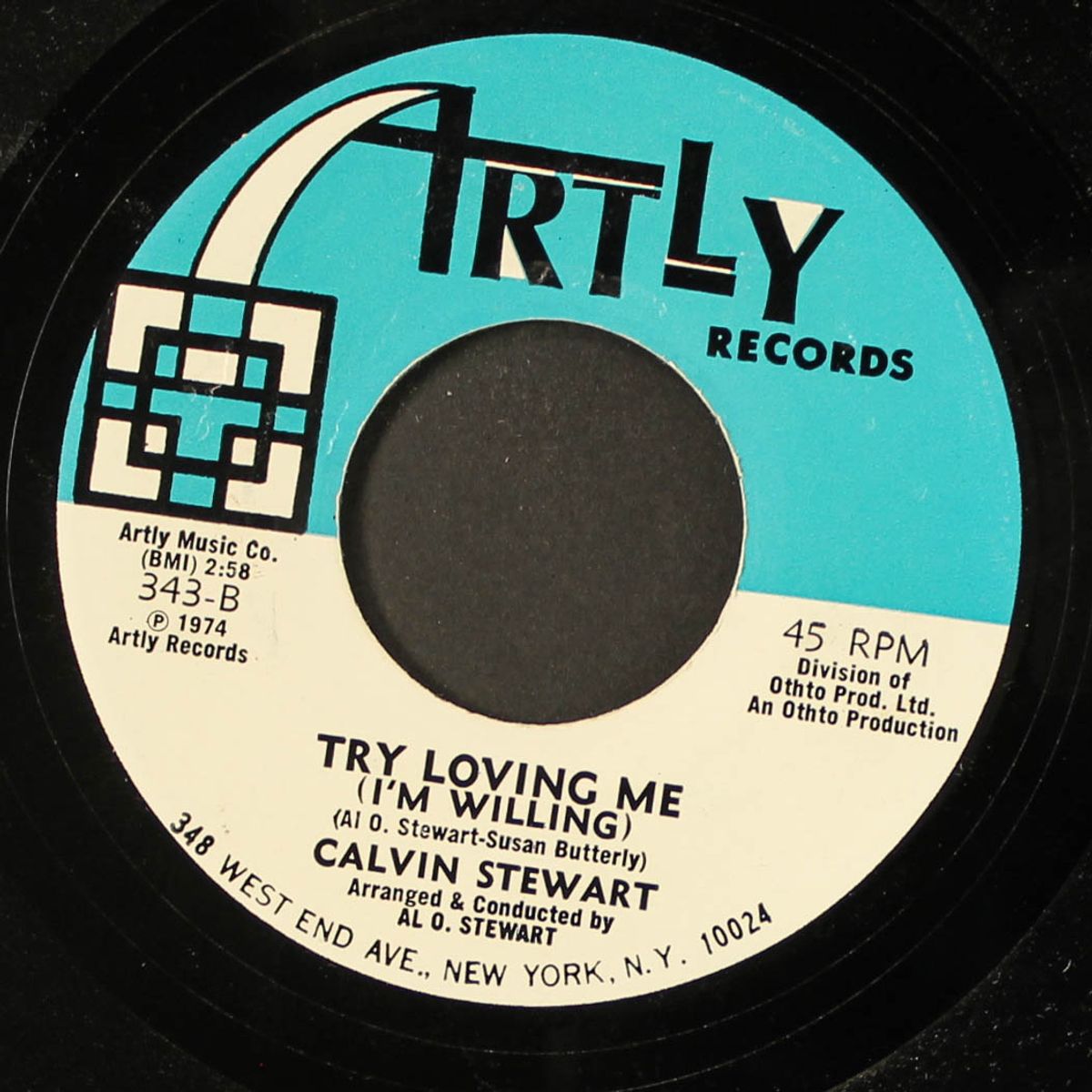 you turn me on / try loving me by CALVIN STEWART