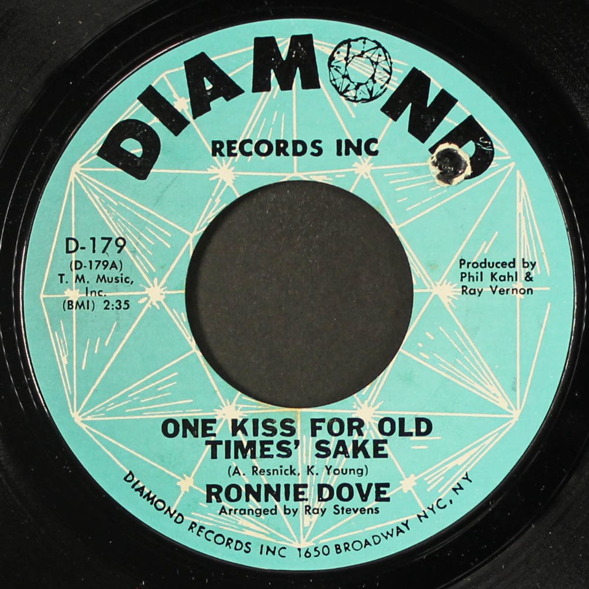 one kiss for old time's sake / bluebird by RONNIE DOVE