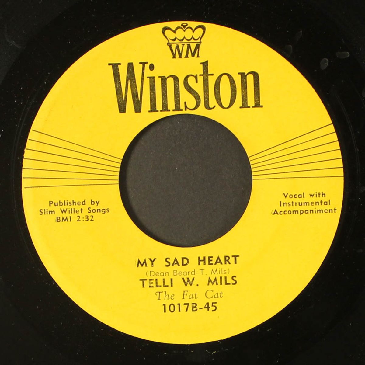 ain't goin' home / my sad heart by TELLI W. MILS