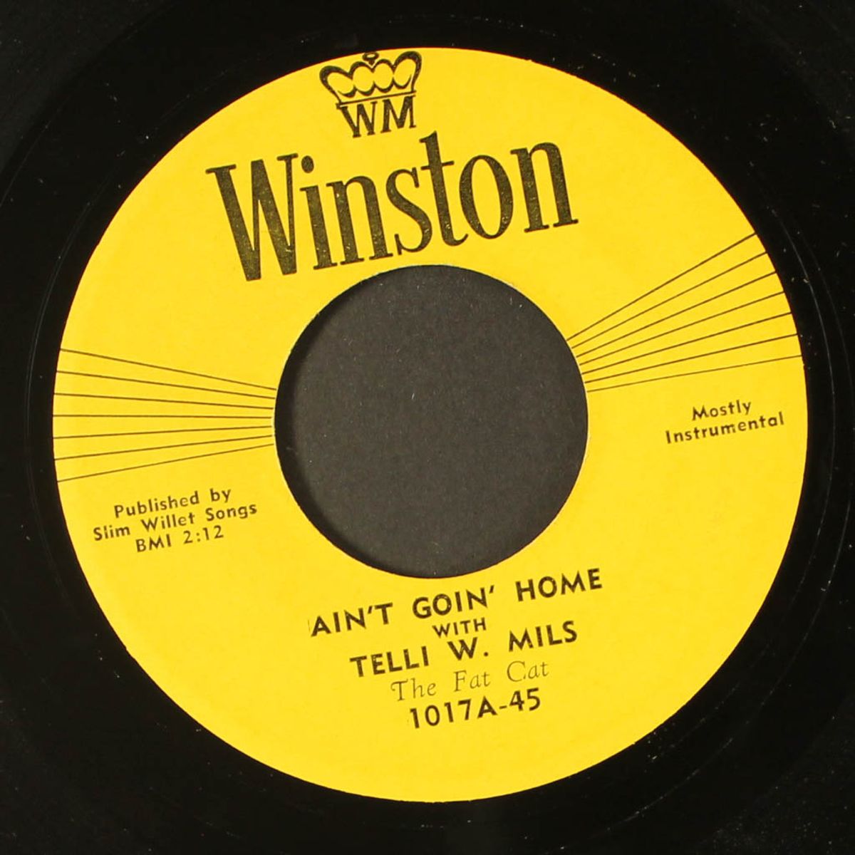 ain't goin' home / my sad heart by TELLI W. MILS