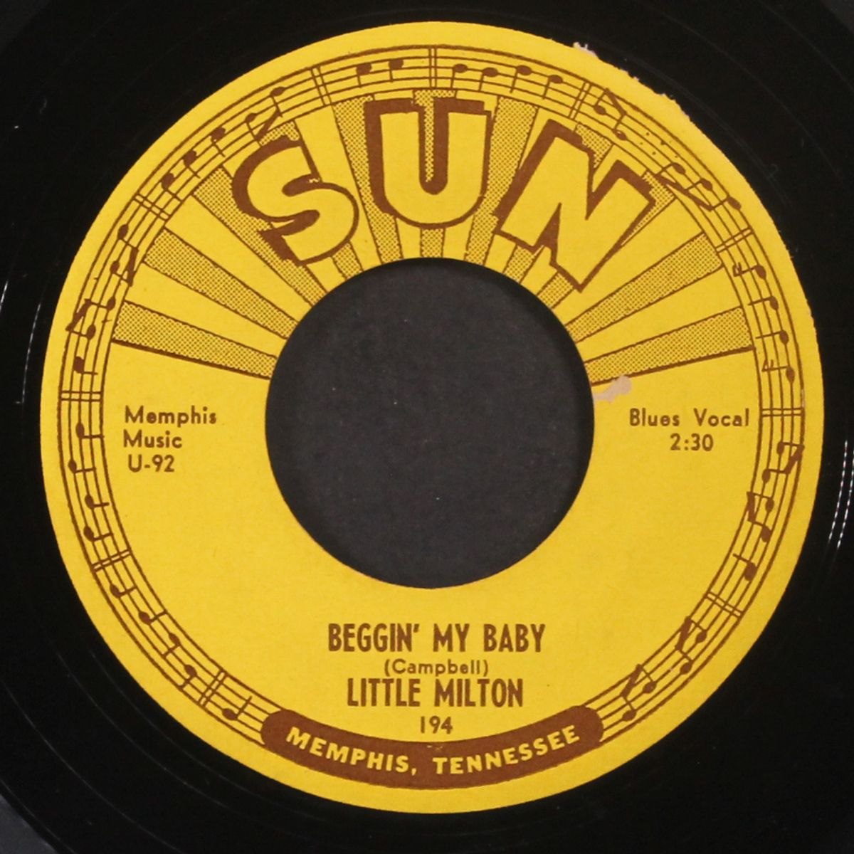 beggin' my baby / somebody told me by LITTLE MILTON