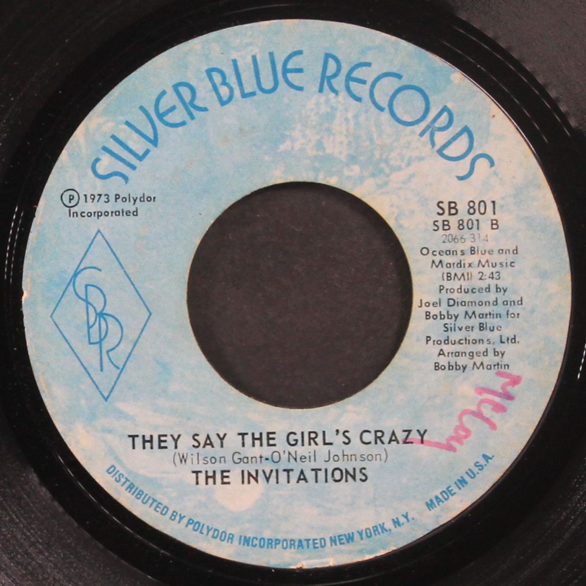 they say the girl's crazy / for your precious love by INVITATIONS