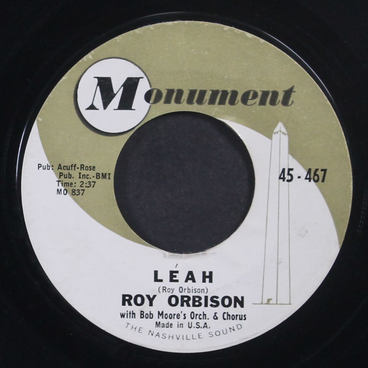 leah / workin' for the man by ROY ORBISON