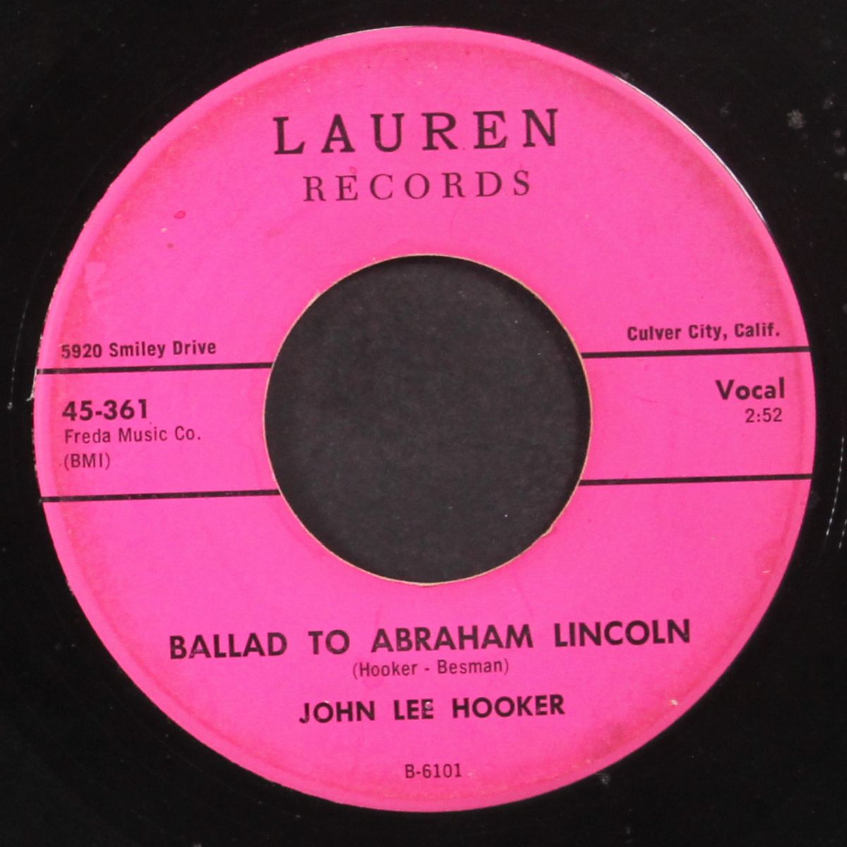 mojo hand / ballad to abraham lincoln by JOHN LEE HOOKER