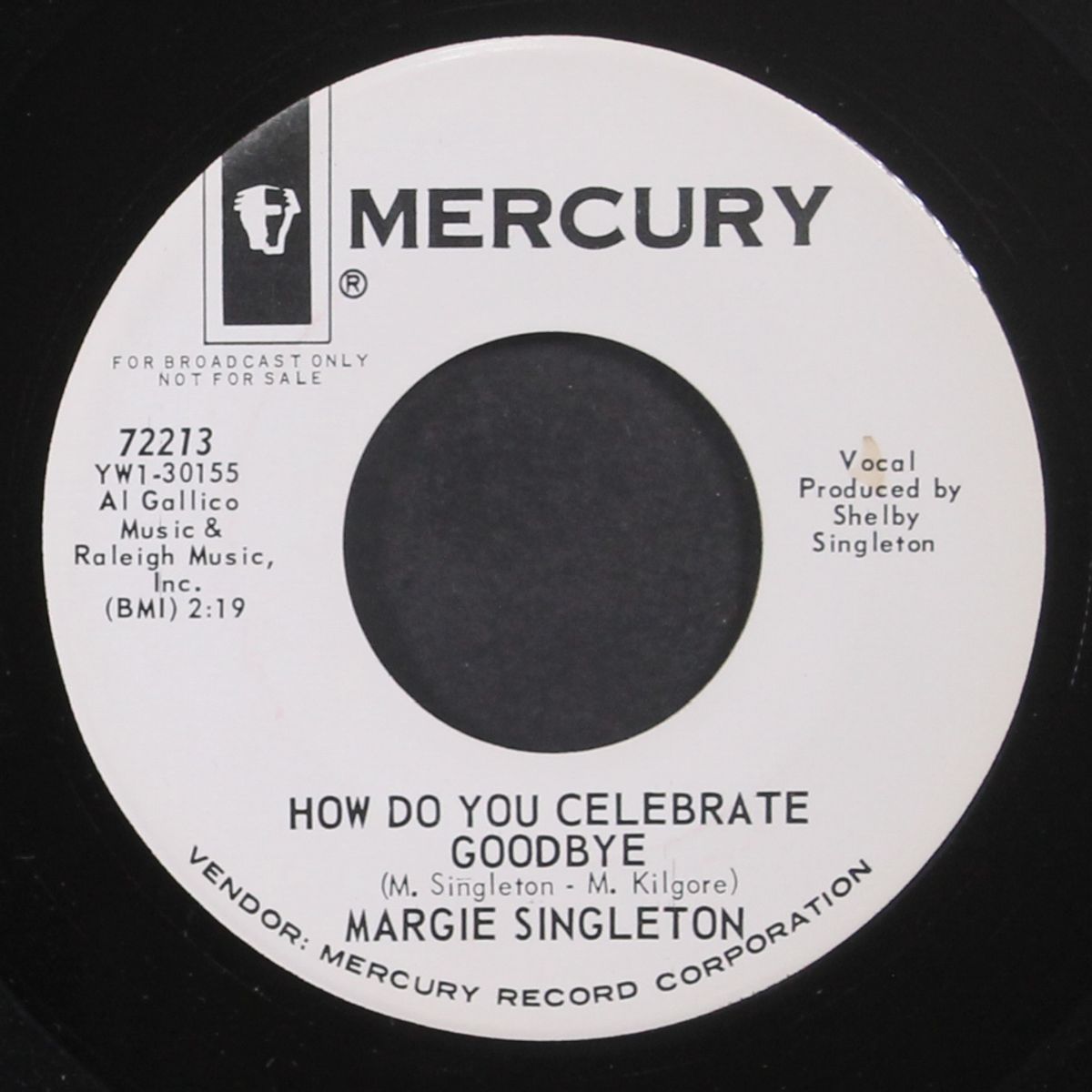 old records / how do you celebrate goodbye by MARGIE SINGLETON