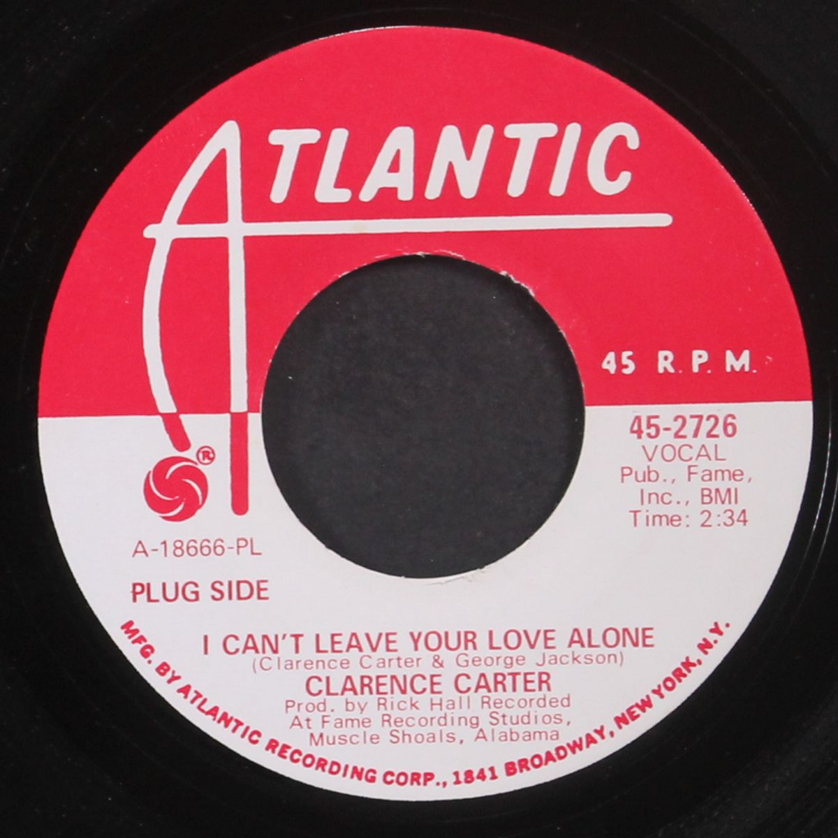 devil woman / i can't leave your love alone by CLARENCE CARTER