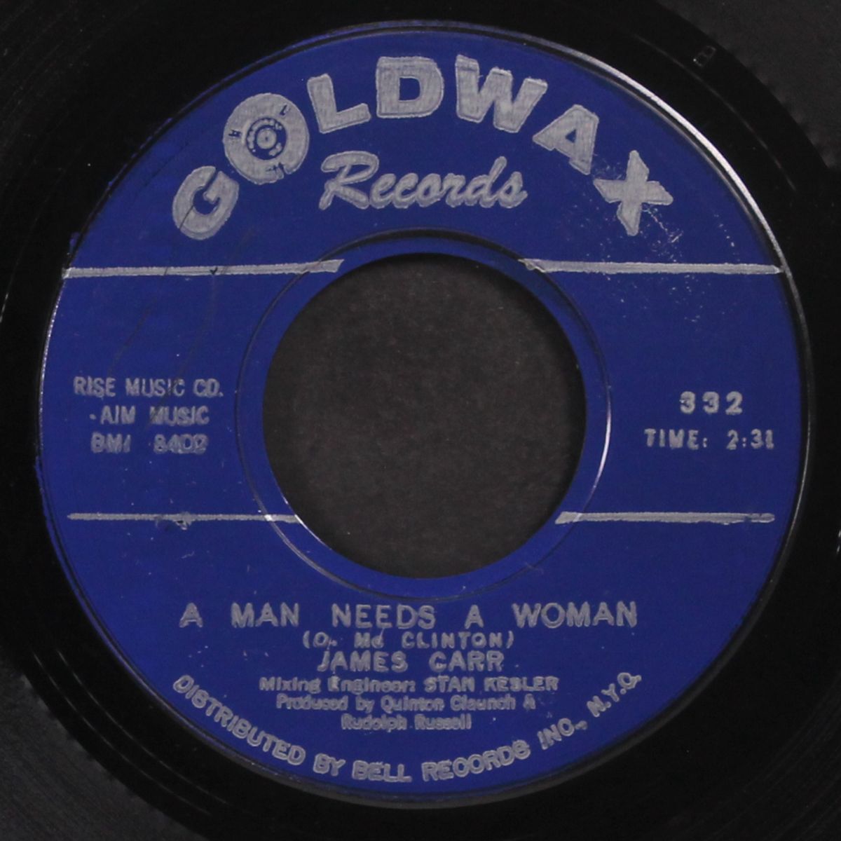 a man needs a womans / stronger than love by JAMES CARR