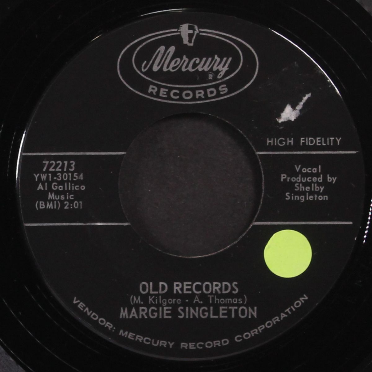 old records by MARGIE SINGLETON