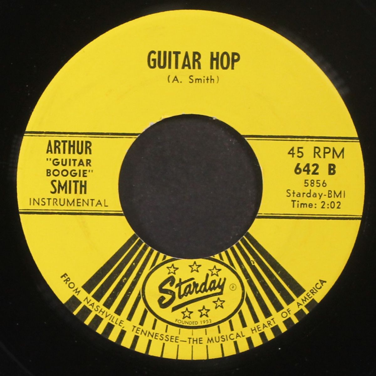 guitar hop / tie my hunting dog down, jed by ARTHUR 'GUITAR BOOGIE' SMITH