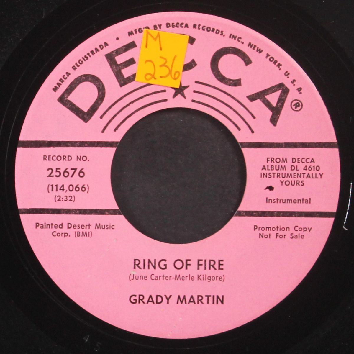 ring of fire / forever by GRADY MARTIN
