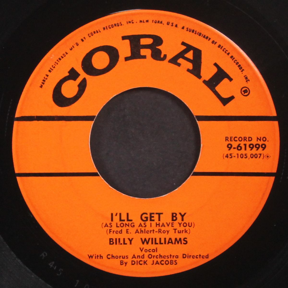 it's prayin' time / i'll get by by BILLY WILLIAMS