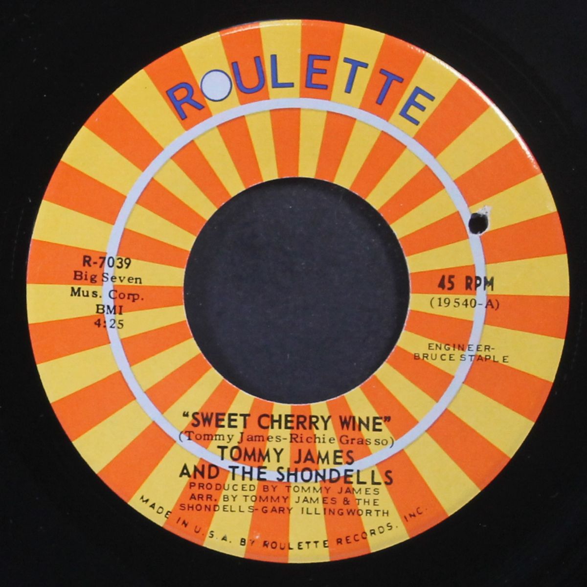 sweet cherry wine / breakaway by TOMMY JAMES & SHONDELLS