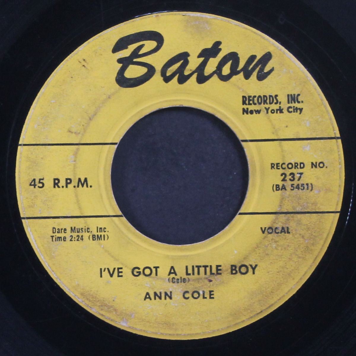 got my mo-jo working / i've got a little boy by ANN COLE