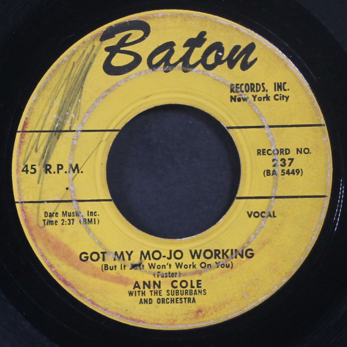 got my mo-jo working / i've got a little boy by ANN COLE