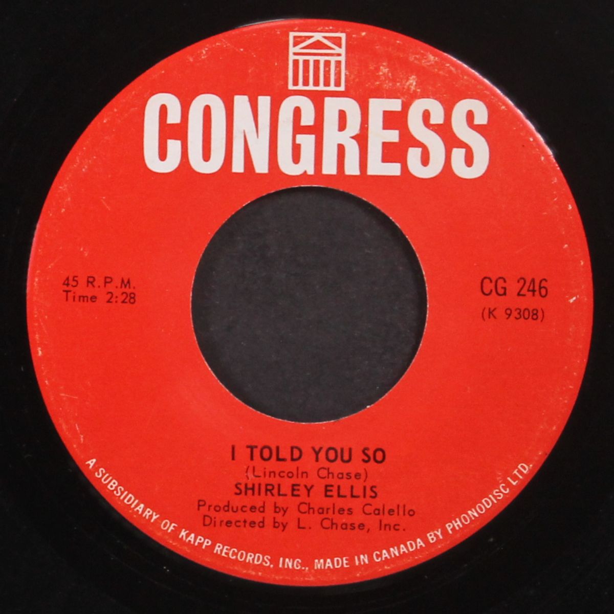 i never will forget / i told you so by SHIRLEY ELLIS
