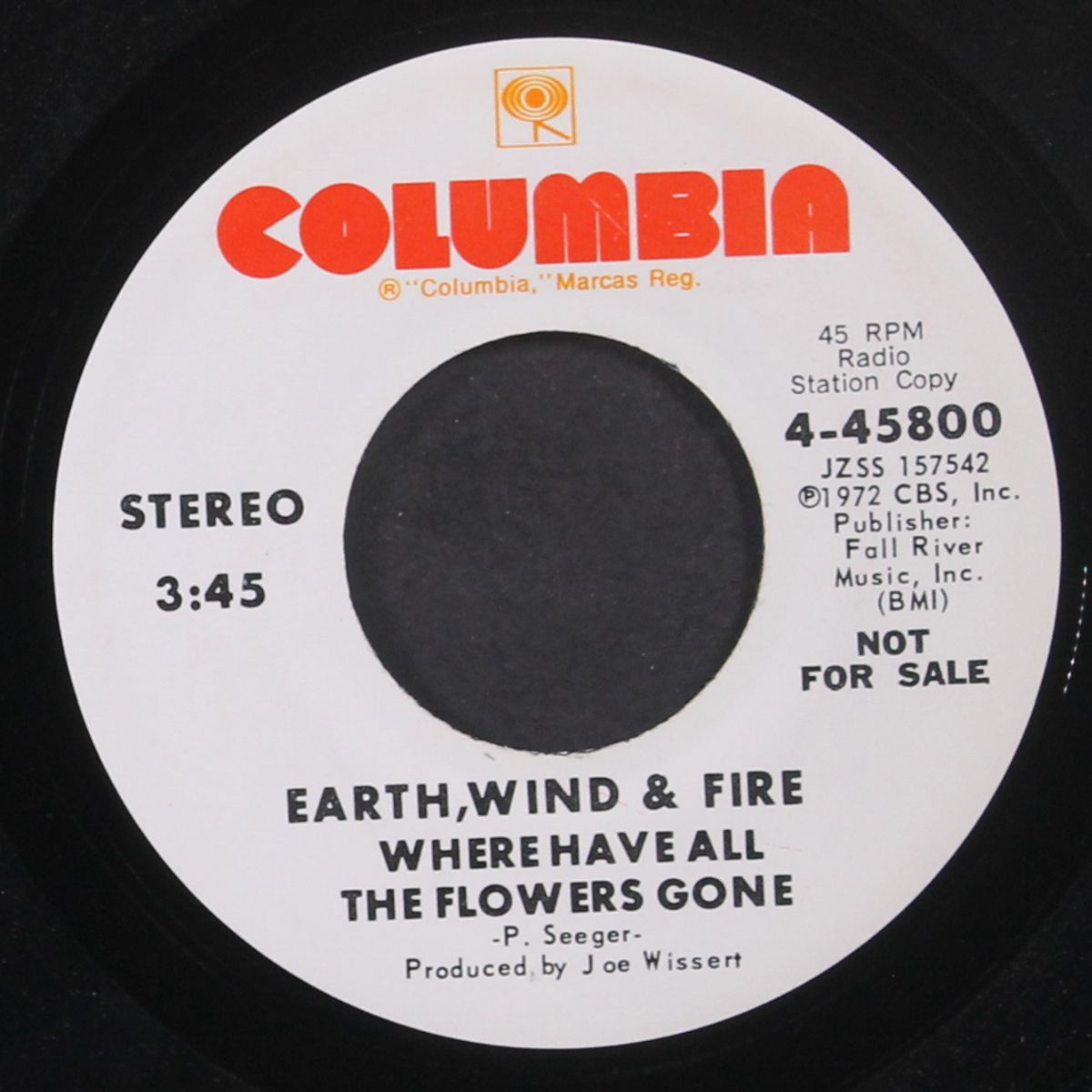 where have all the flowers gone by EARTH WIND & FIRE