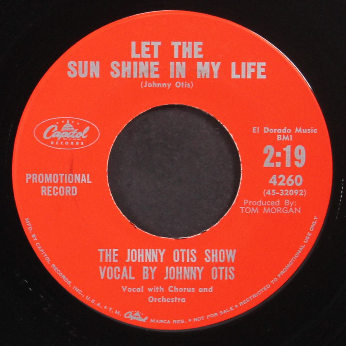 baby just you / let the sun shine in my life by JOHNNY OTIS