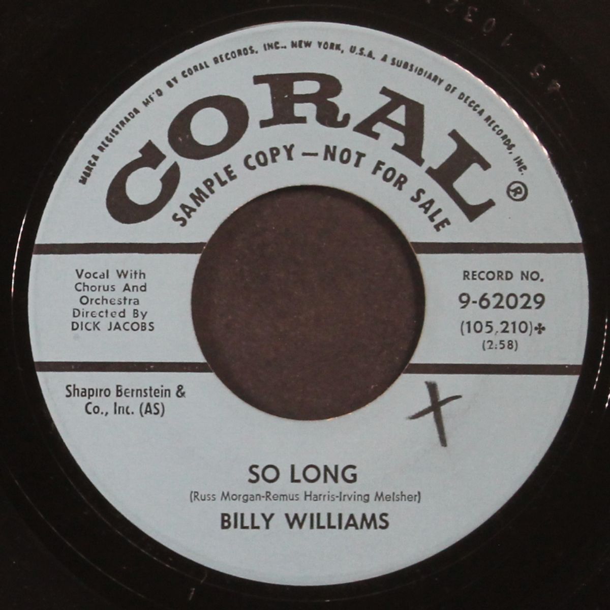 it hurts so much / so long by BILLY WILLIAMS