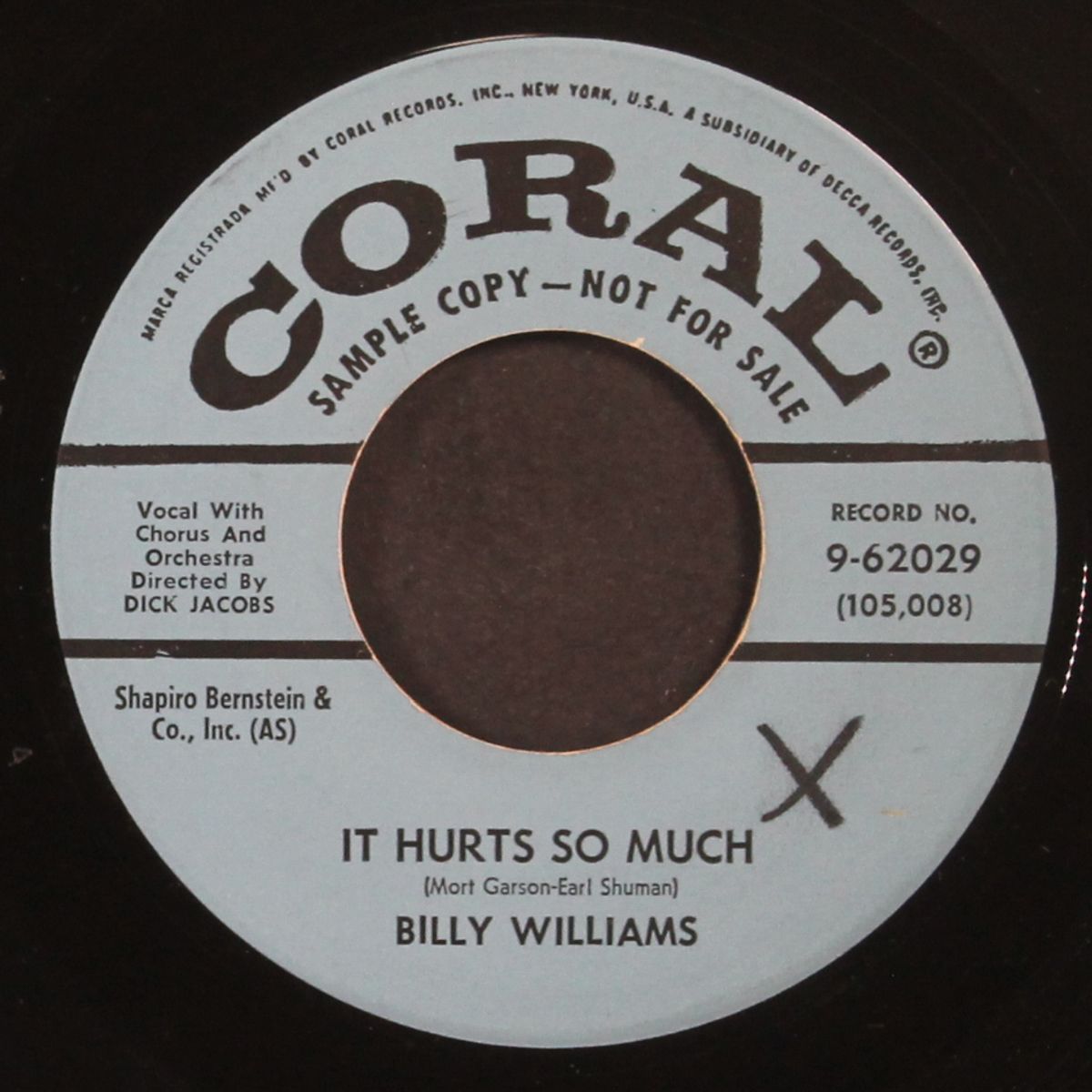 it hurts so much / so long by BILLY WILLIAMS