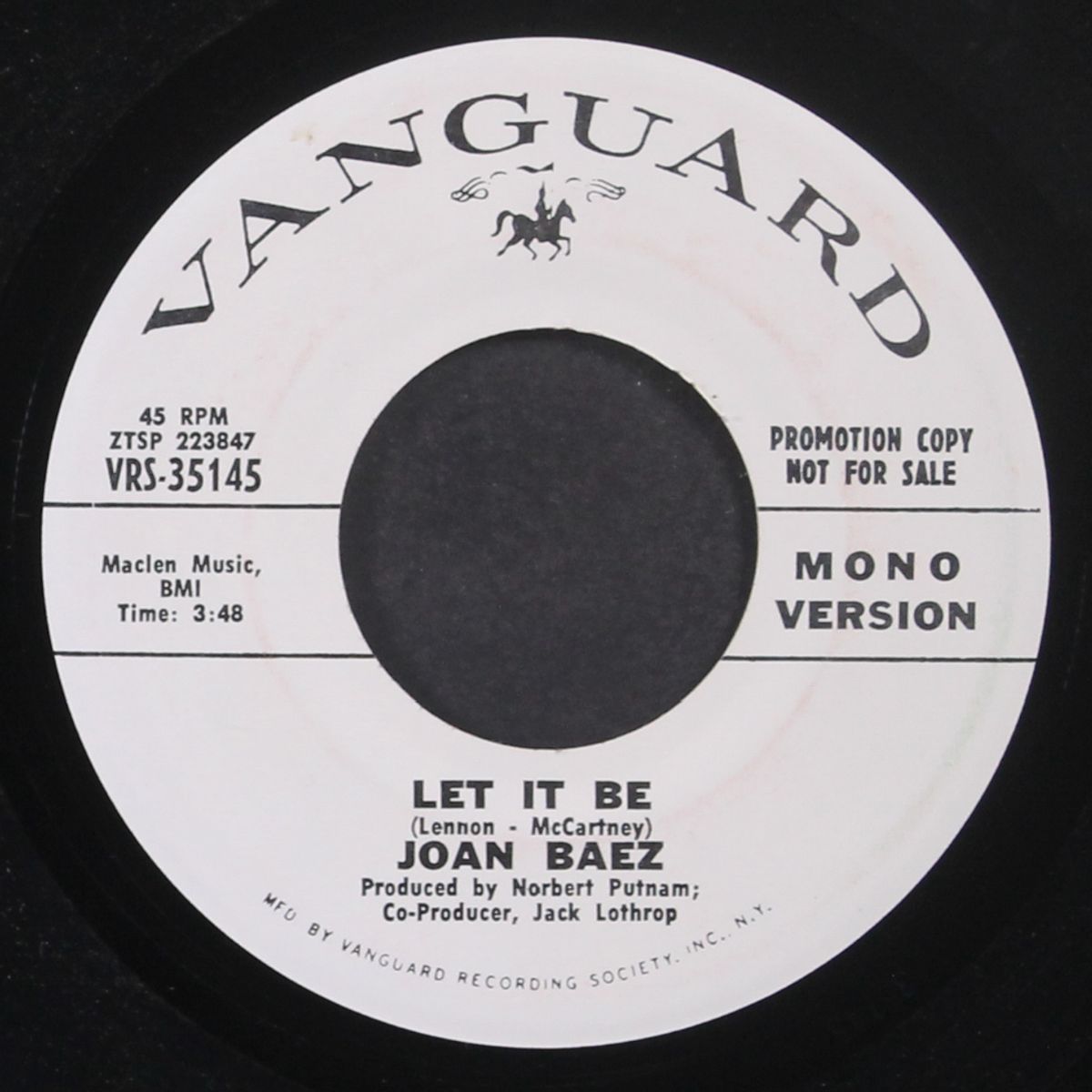 let it be / mono by JOAN BAEZ