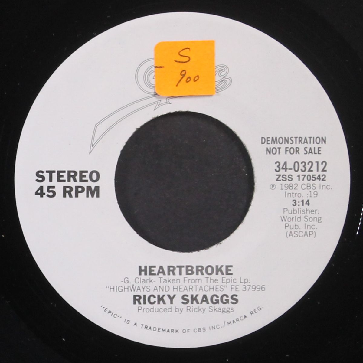 heartbroke / same by RICKY SKAGGS