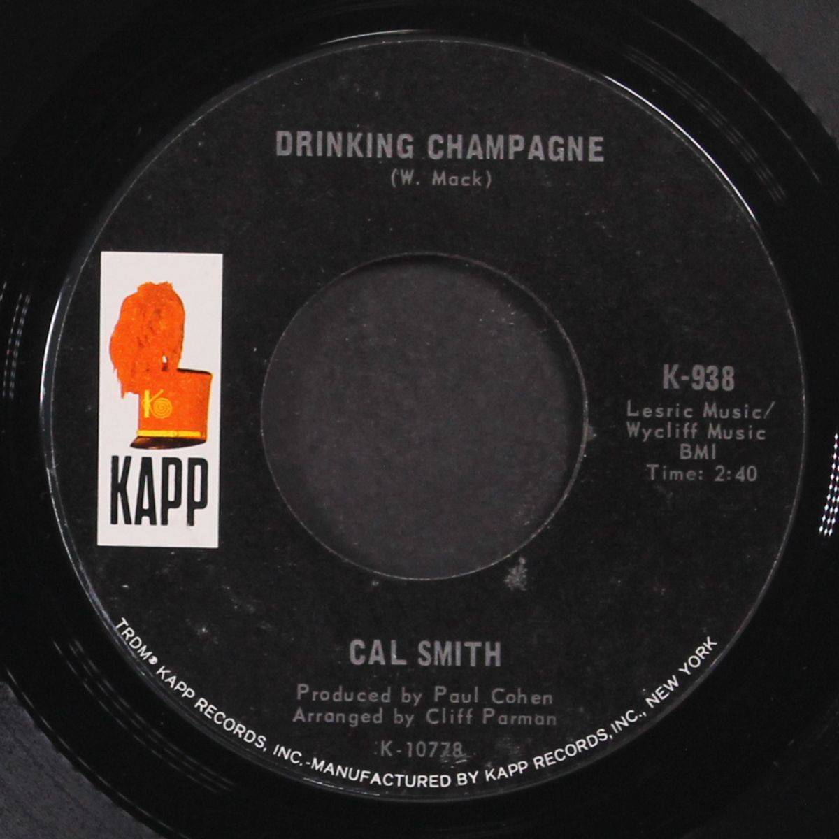 drinking champagne by CAL SMITH