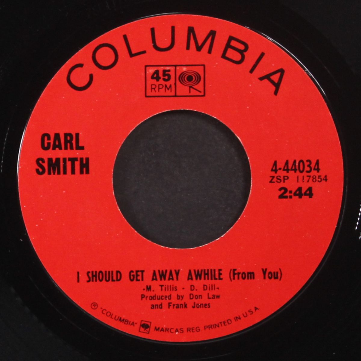 i should get away awhile (from you) by CARL SMITH
