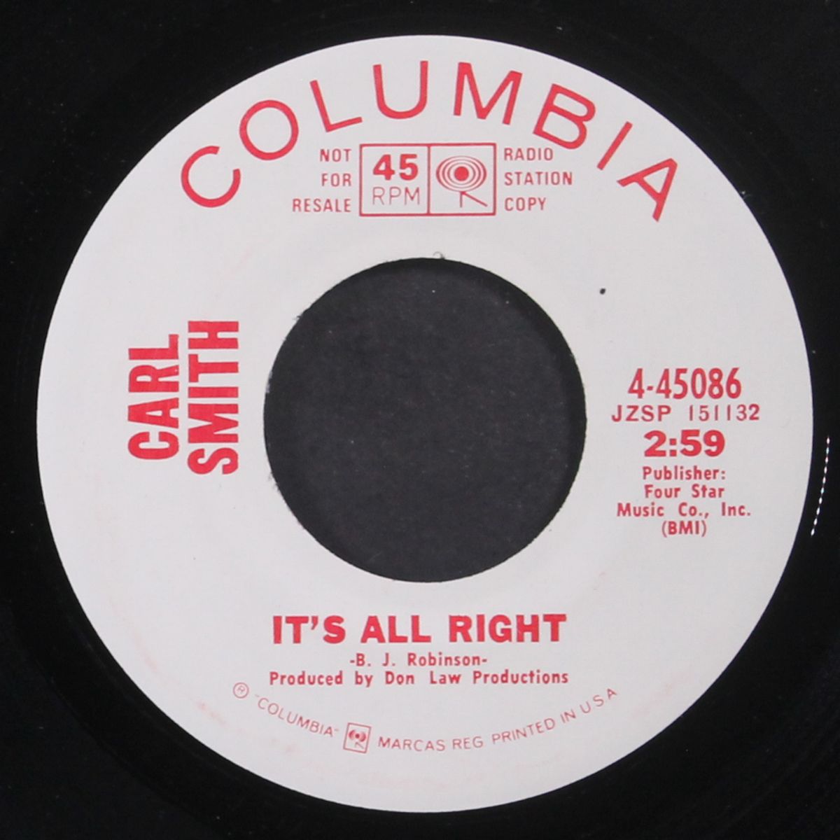 pull my string and wind me up / it's all right by CARL SMITH