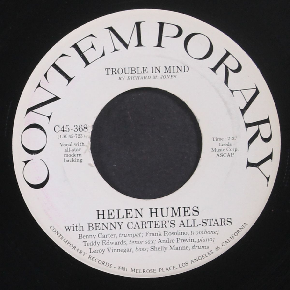 trouble in mind by HELEN HUMES