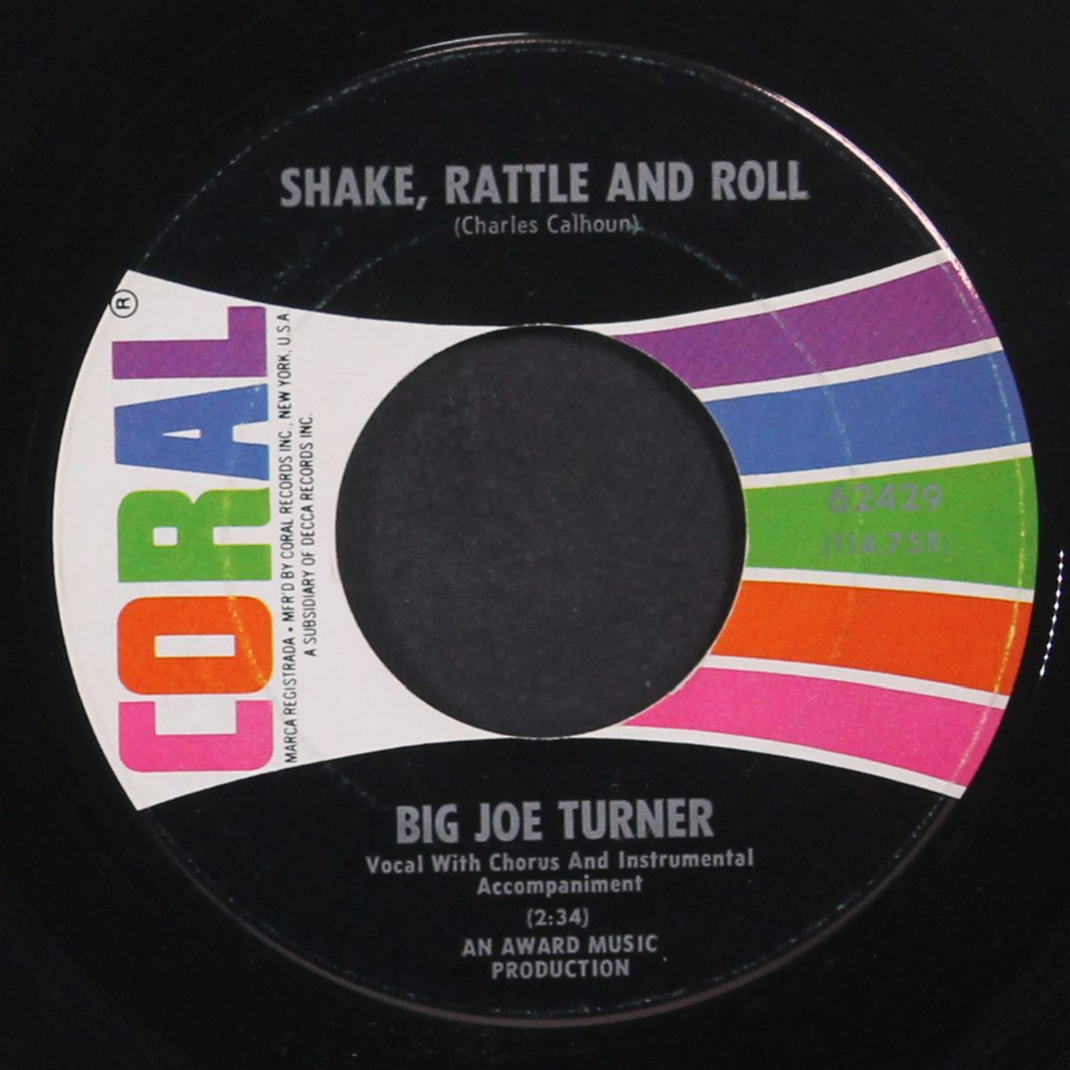 there'll be some tears fallin' / shake, rattle and roll by BIG JOE TURNER