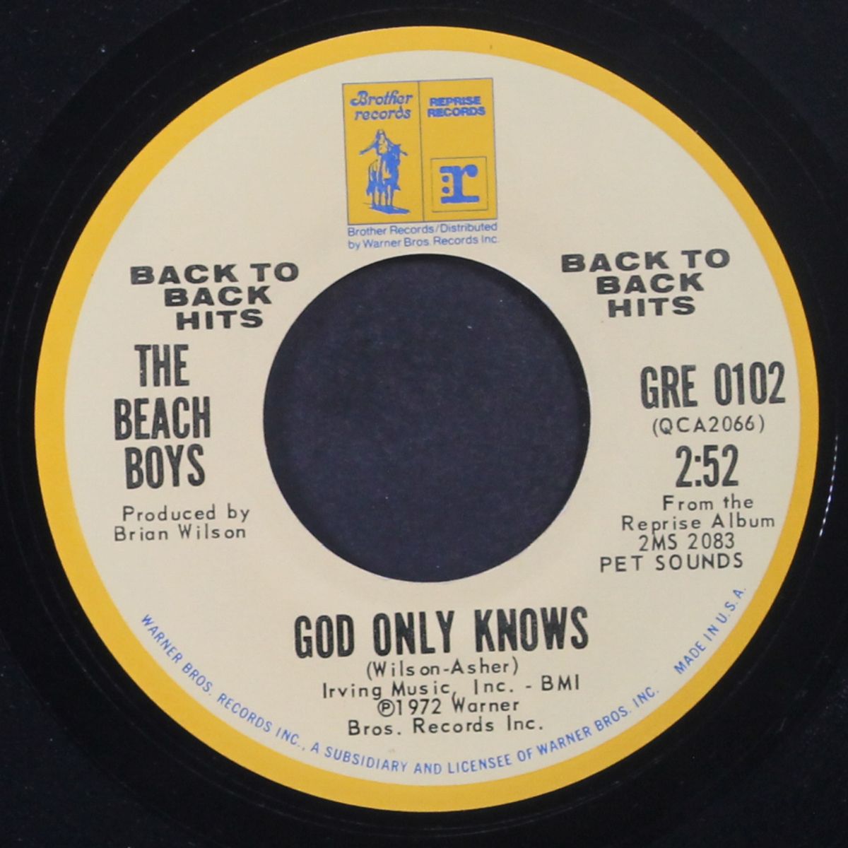caroline, no / god only knows by BEACH BOYS