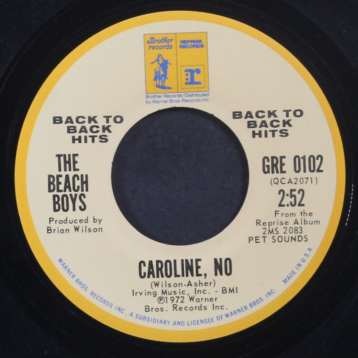 caroline, no / god only knows by BEACH BOYS
