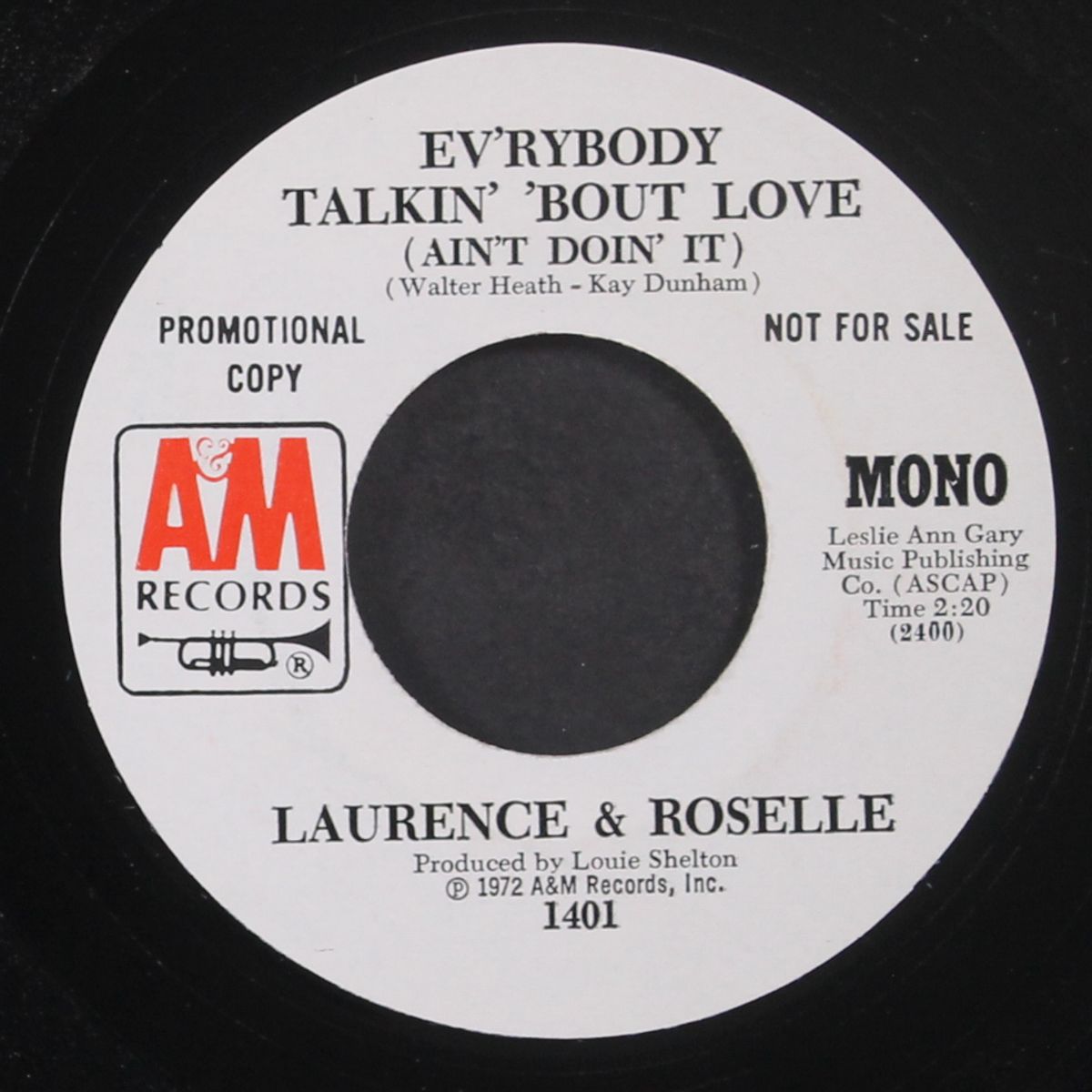 everybody talkin' 'bout love / mono by LAURENCE & ROSELLE