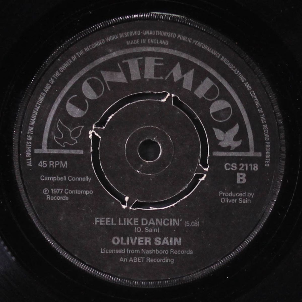 be-oogie / feel like dancin' by OLIVER SAIN