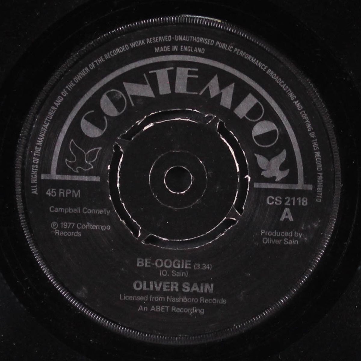 be-oogie / feel like dancin' by OLIVER SAIN