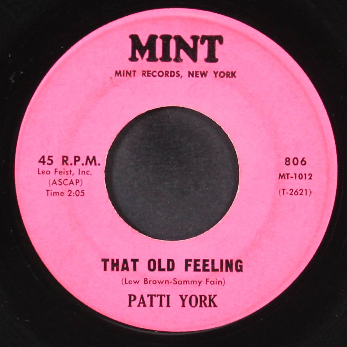 you walked away with my heart / that old feeling by PATTI YORK