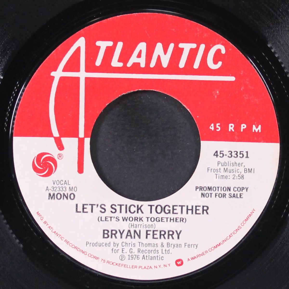 let's stick together / mono by BRYAN FERRY