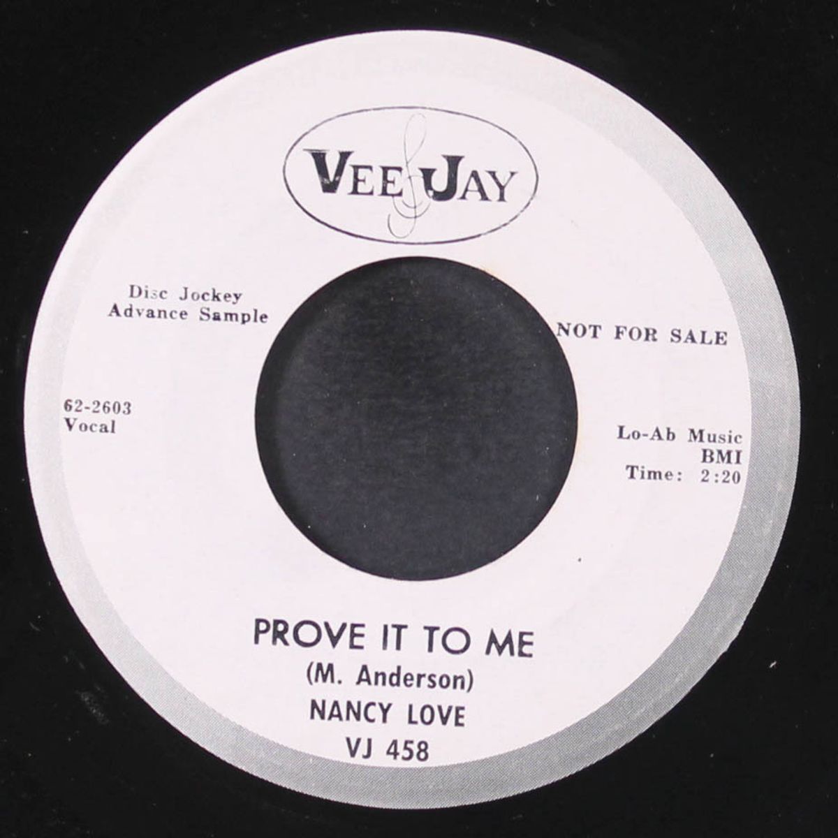 prove it to me / love letters in the sand by NANCY LOVE