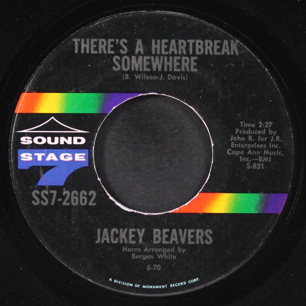 there's a heartbreak somewhere / you can have her by JACKEY BEAVERS