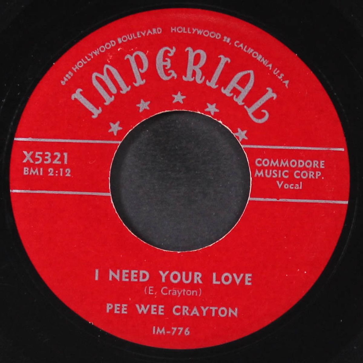 i need your love / you know, yeah by PEE WEE CRAYTON