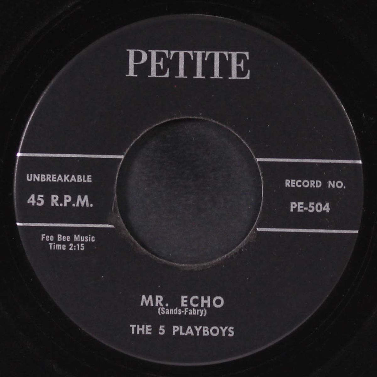 she's my baby / mr. echo by 5 PLAYBOYS