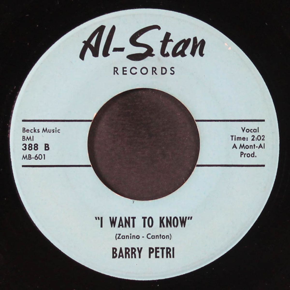 all my love / i want to know by BARRY PETRI